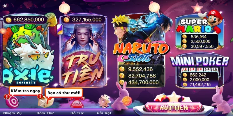 Kho game tại sân chơi vô cùng phong phú và đa dạng